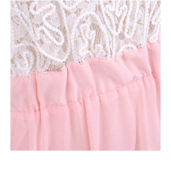 ❤HP❤ SANSA Blush Pink Pleated Maxi Dress - Picture 4 of 6